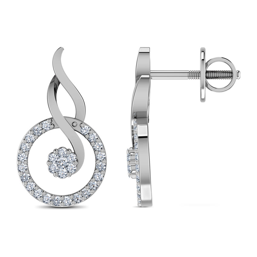 Regal Diamond Drop Earrings