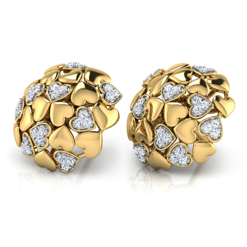Heart Burst Stud Earrings