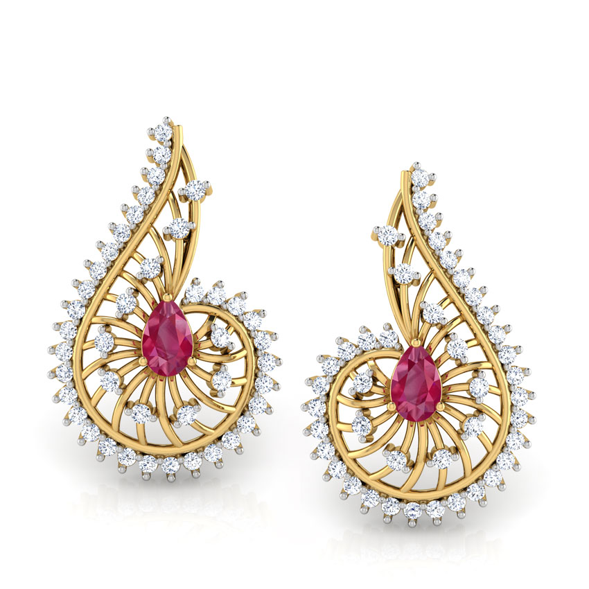 Komal Gemstone Drop Earrings