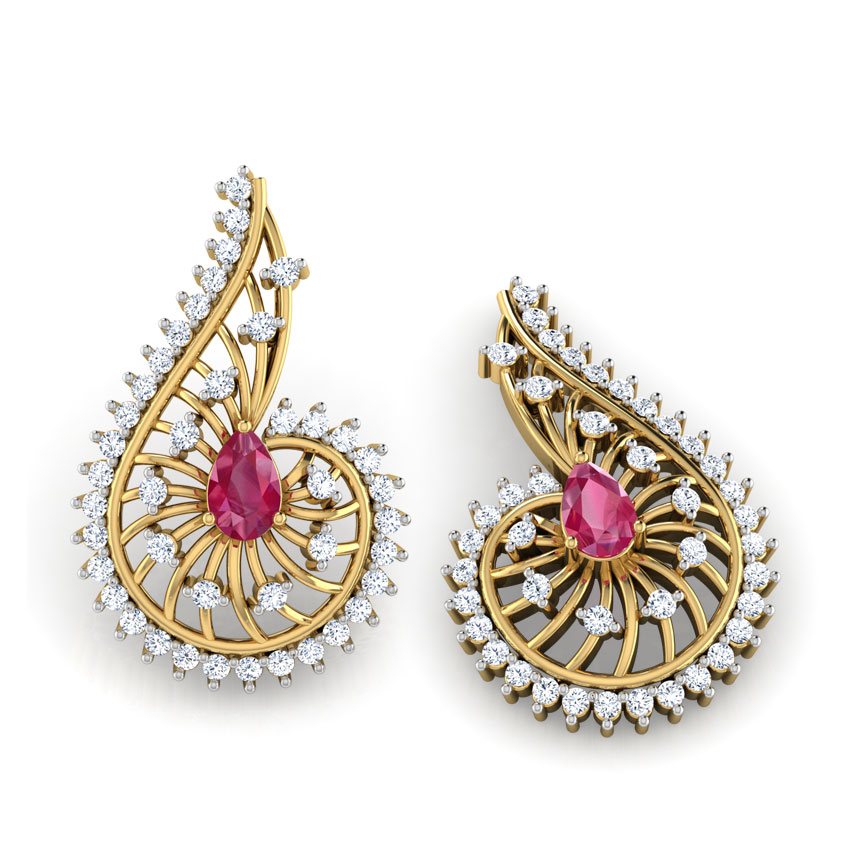 Komal Gemstone Drop Earrings