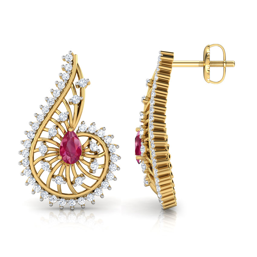 Komal Gemstone Drop Earrings