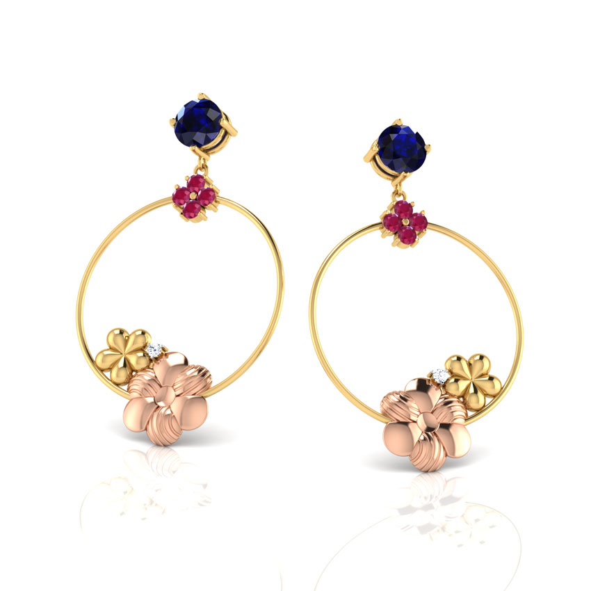 Looped Floral Earrings