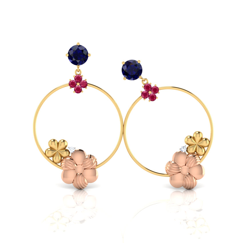 Looped Floral Earrings