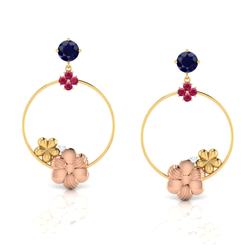 Looped Floral Earrings