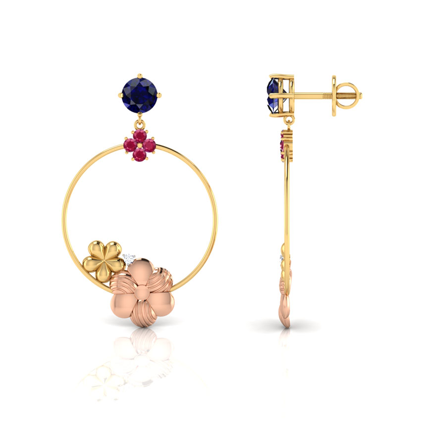 Looped Floral Earrings