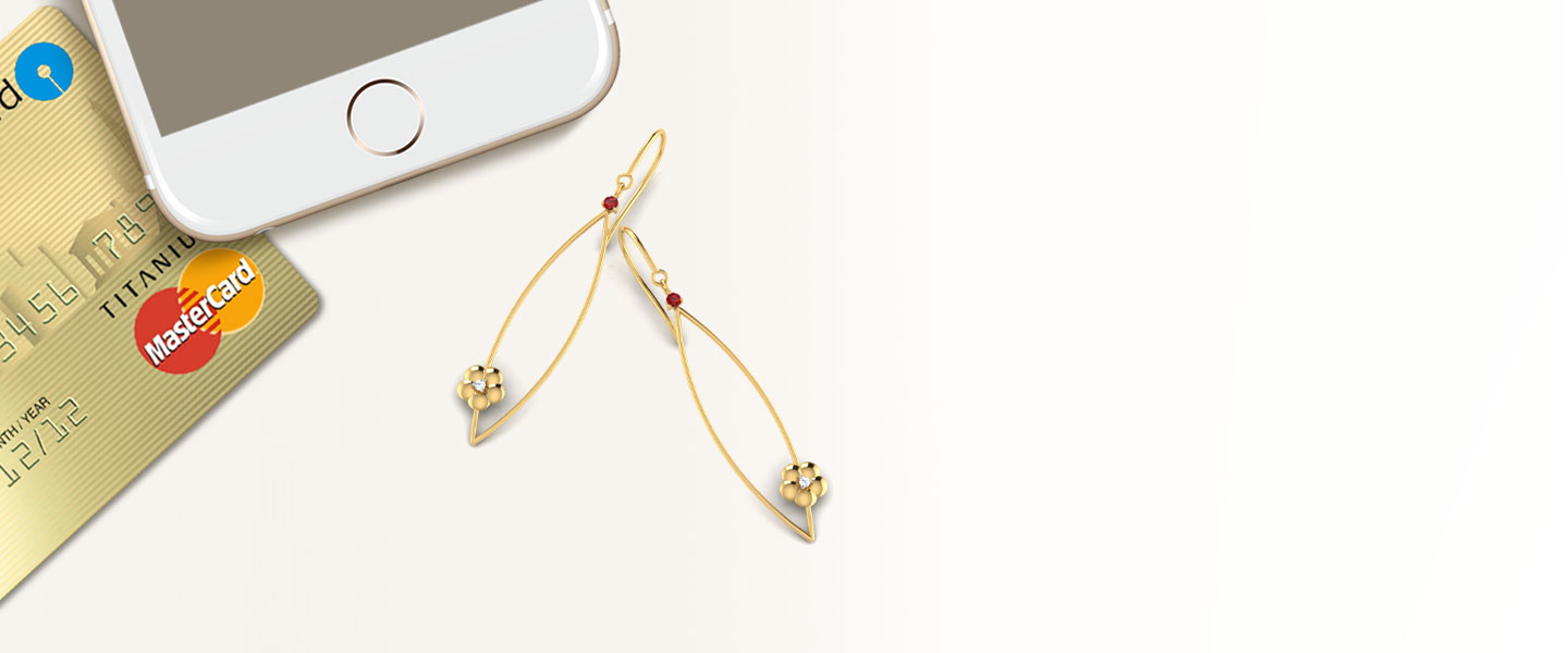 Dainty Fleur Gemstone Drop Earrings