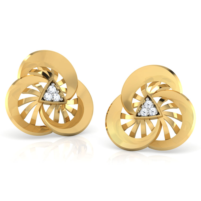 Wheeling Diamond Earring
