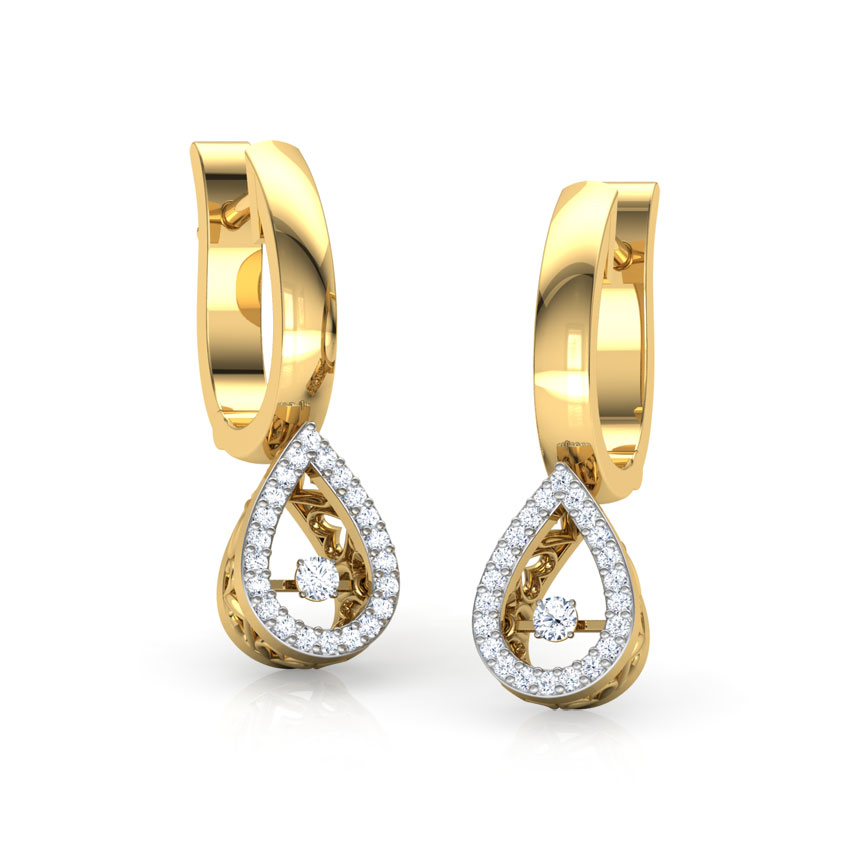 Adele Heartbeat Diamond Drop Earrings
