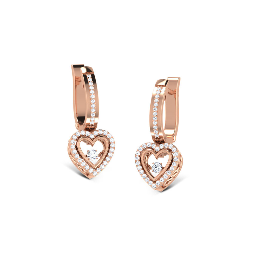 Gillian Heartbeat Diamond Drop Earrings