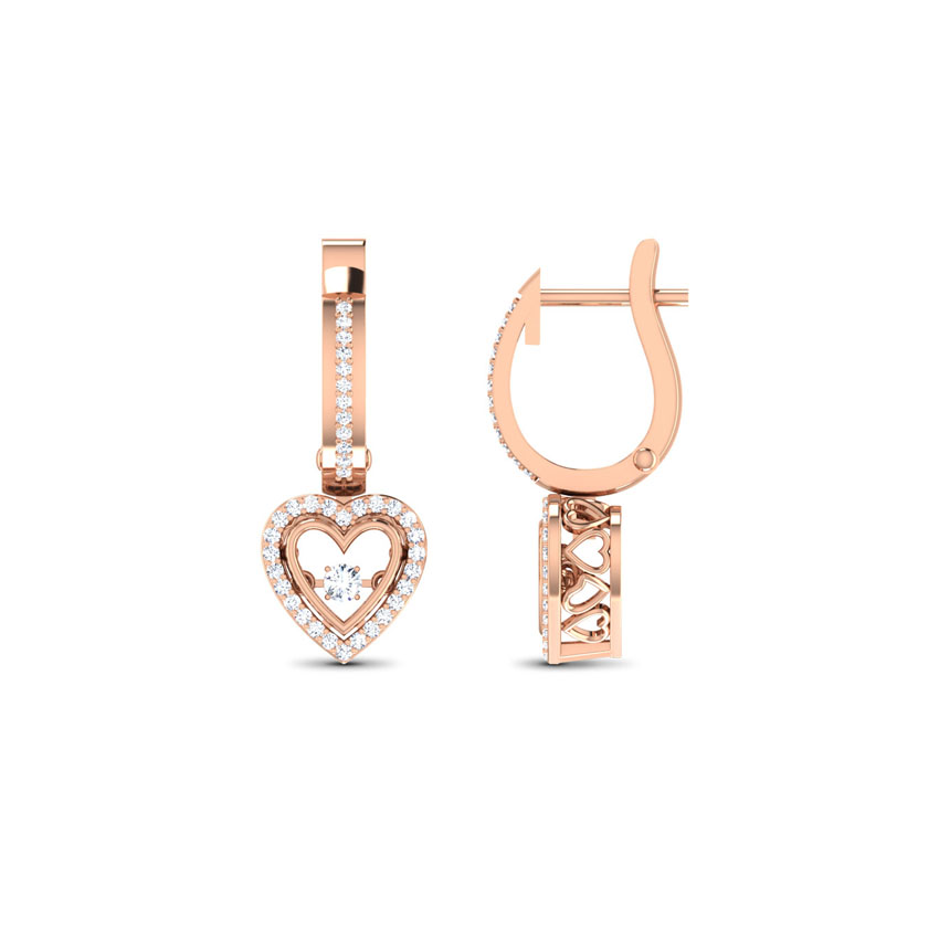 Gillian Heartbeat Diamond Drop Earrings