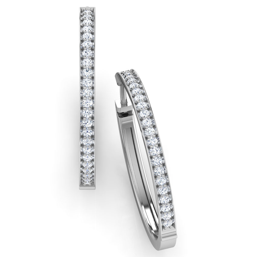 Jazz Diamond Hoop Earrings Jazz Diamond Hoop Earrings
