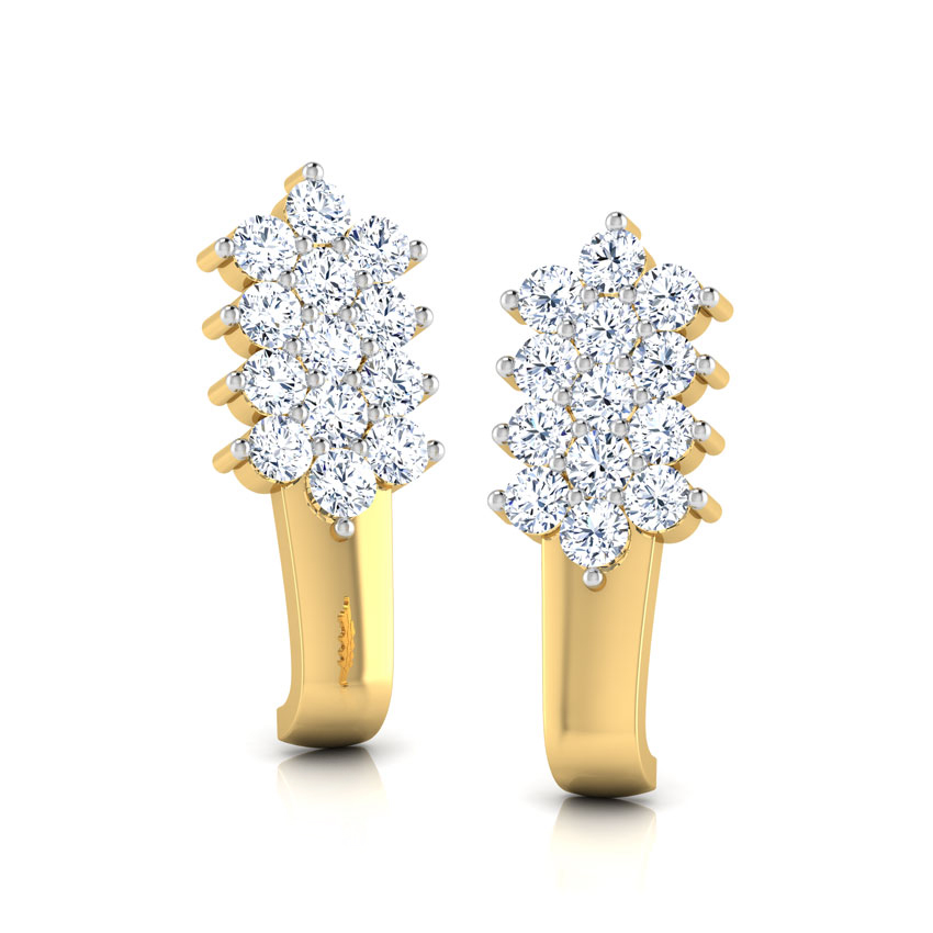 Triple-tier Studded Earrings