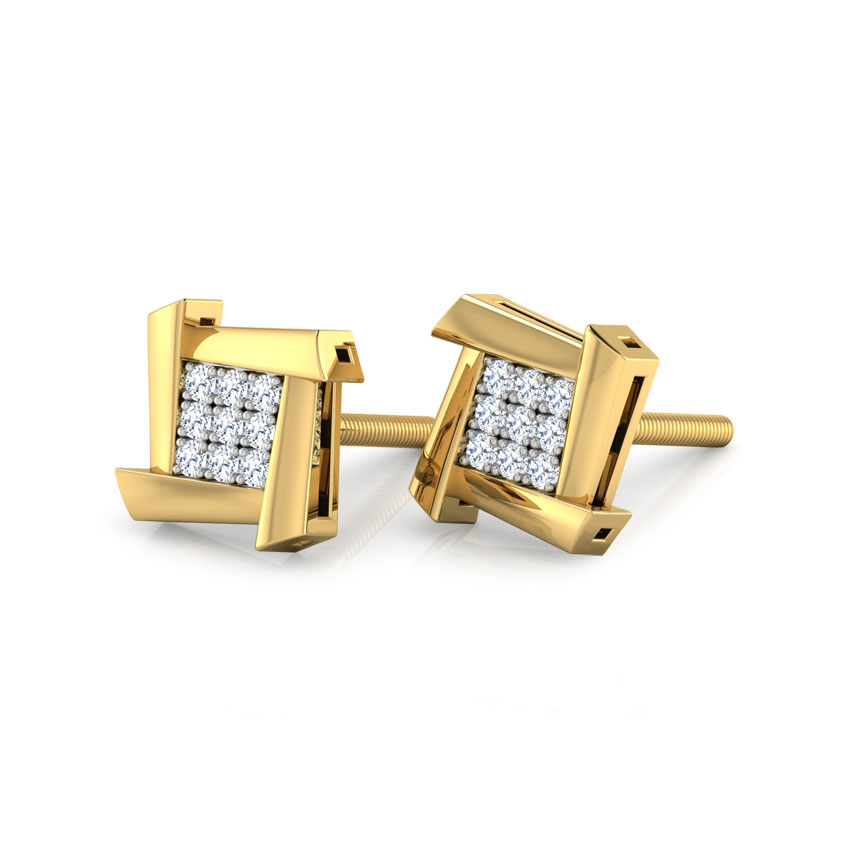 Ludo Square Stud Earrings
