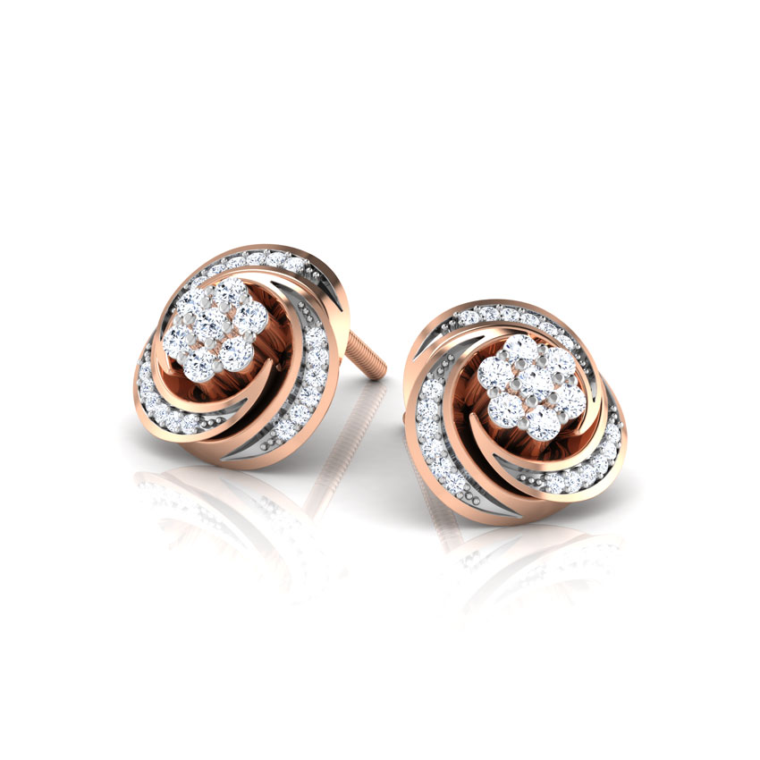 Flora Cluster Diamond Stud Earrings Flora Cluster Diamond Stud Earrings