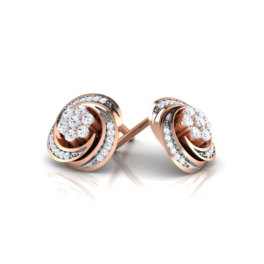 Flora Cluster Diamond Stud Earrings Flora Cluster Diamond Stud Earrings