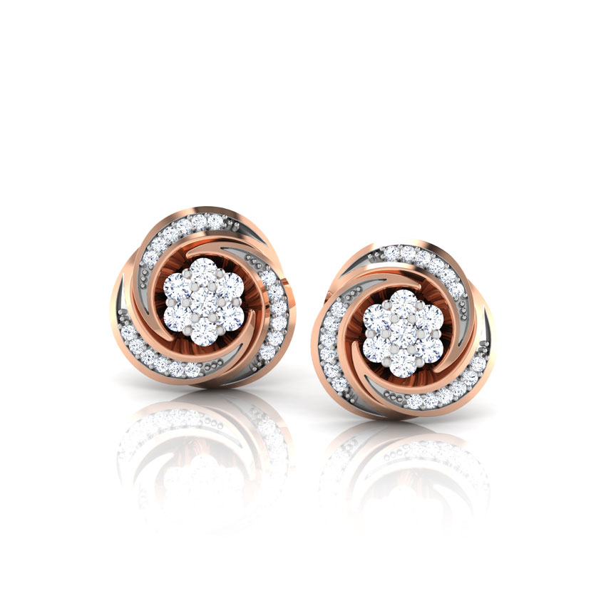 Flora Cluster Diamond Stud Earrings Flora Cluster Diamond Stud Earrings