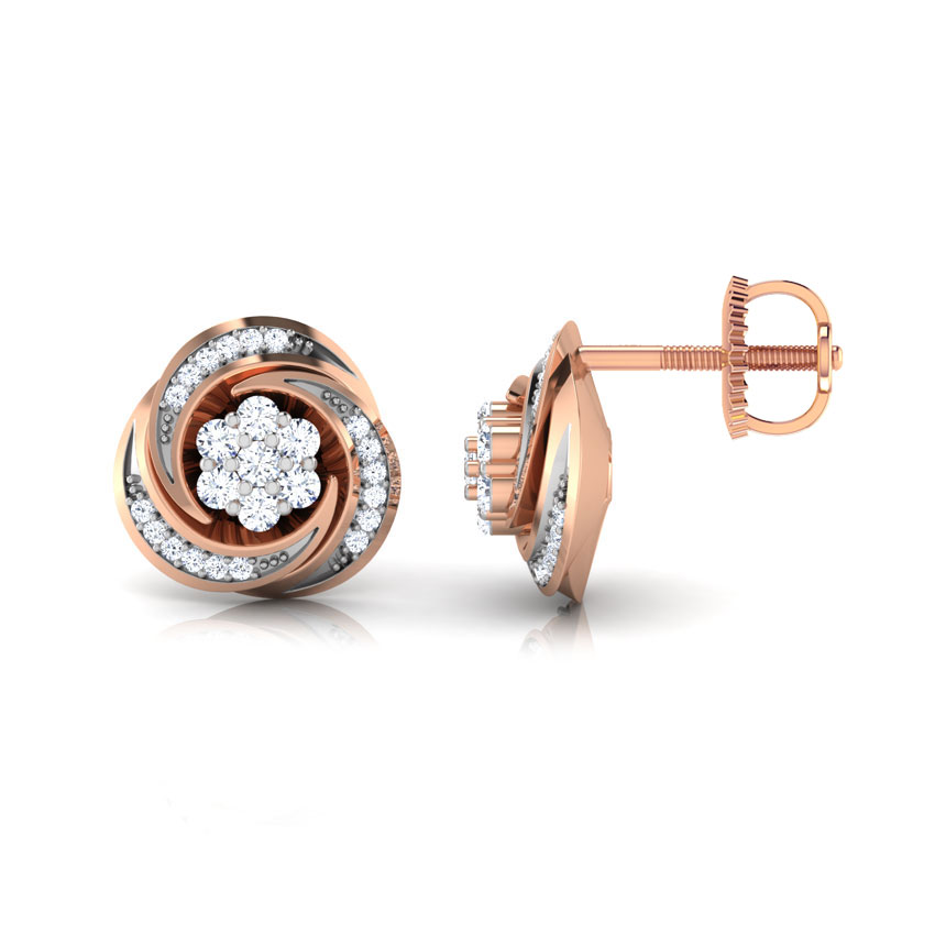 Flora Cluster Diamond Stud Earrings Flora Cluster Diamond Stud Earrings