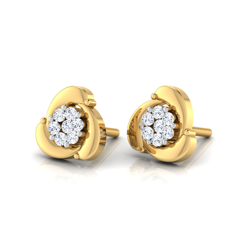 Fan Cluster Stud Earrings