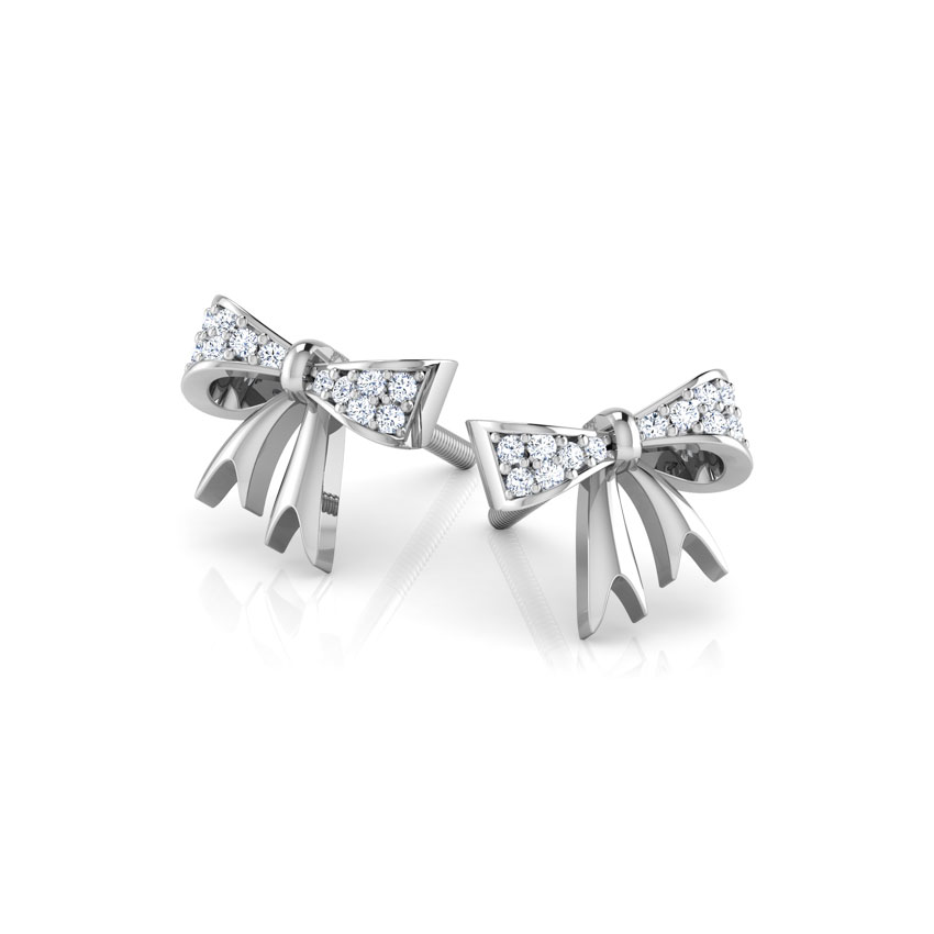 Bow Knot Diamond Stud Earrings Bow Knot Diamond Stud Earrings