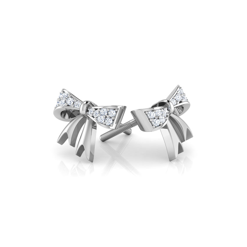 Bow Knot Diamond Stud Earrings Bow Knot Diamond Stud Earrings