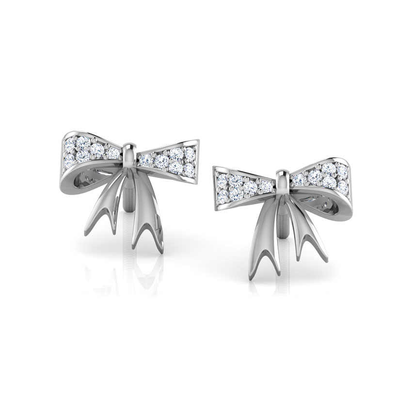Bow Knot Diamond Stud Earrings Bow Knot Diamond Stud Earrings
