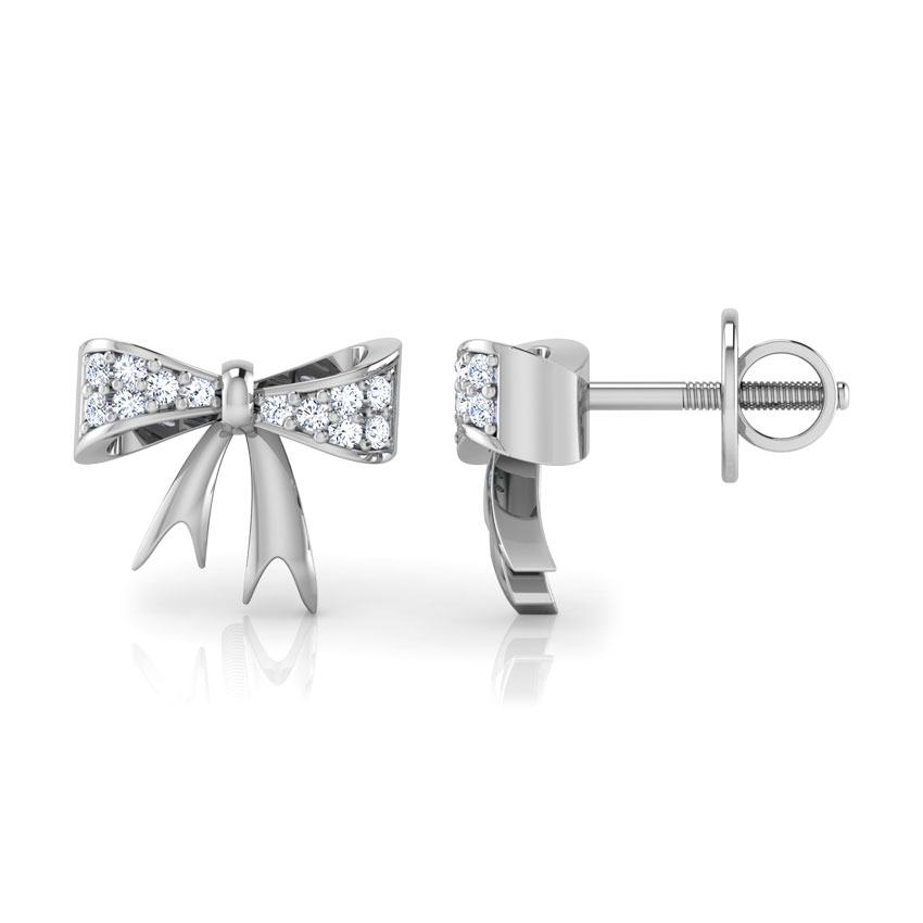 Bow Knot Diamond Stud Earrings Bow Knot Diamond Stud Earrings