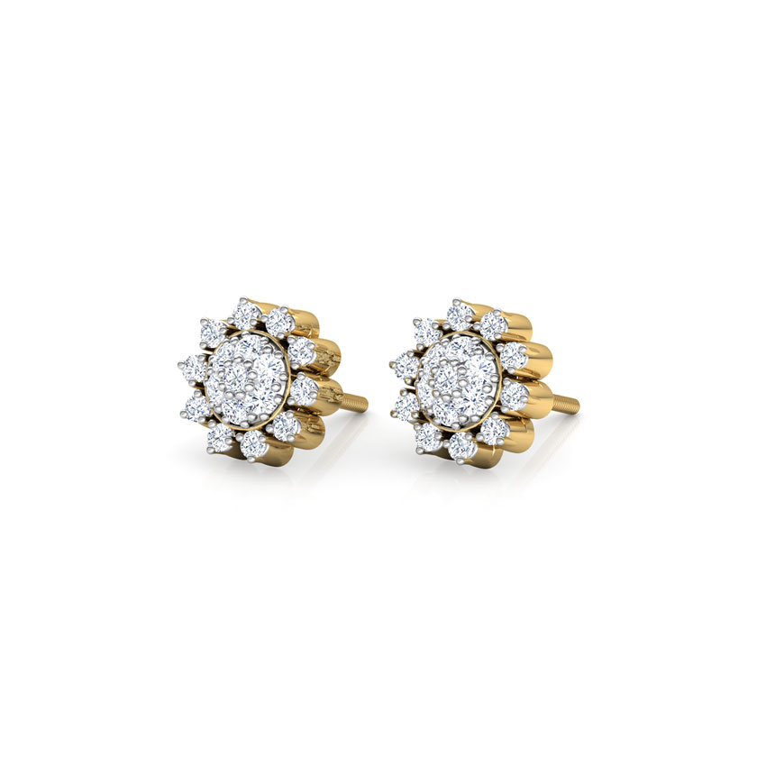 Sun Cluster Stud Earrings