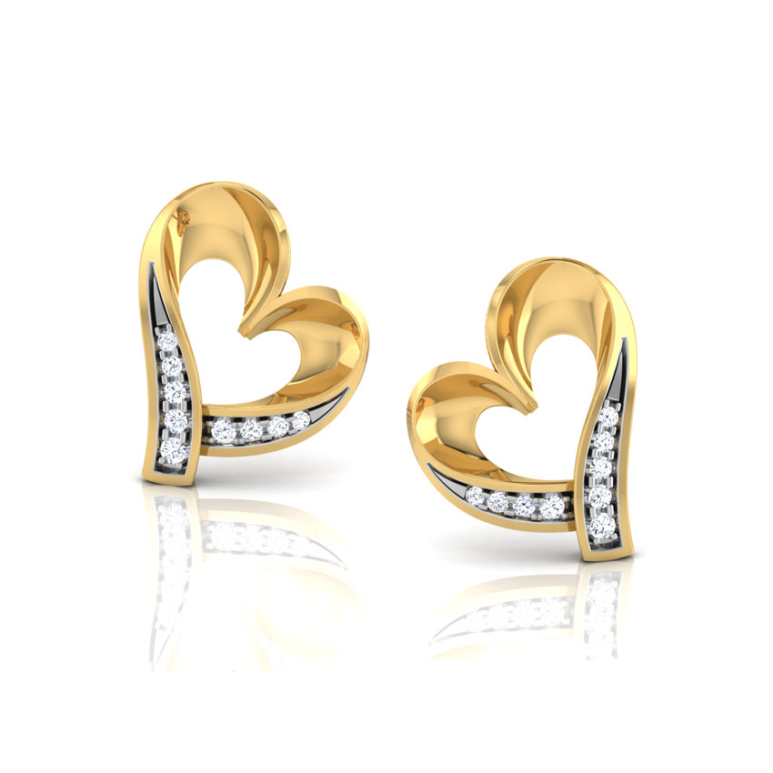 Kaia Heart Diamond Stud Earrings Kaia Heart Diamond Stud Earrings
