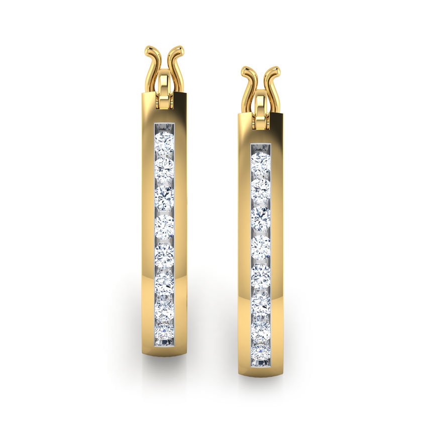 Wendy Diamond Hoop Earrings