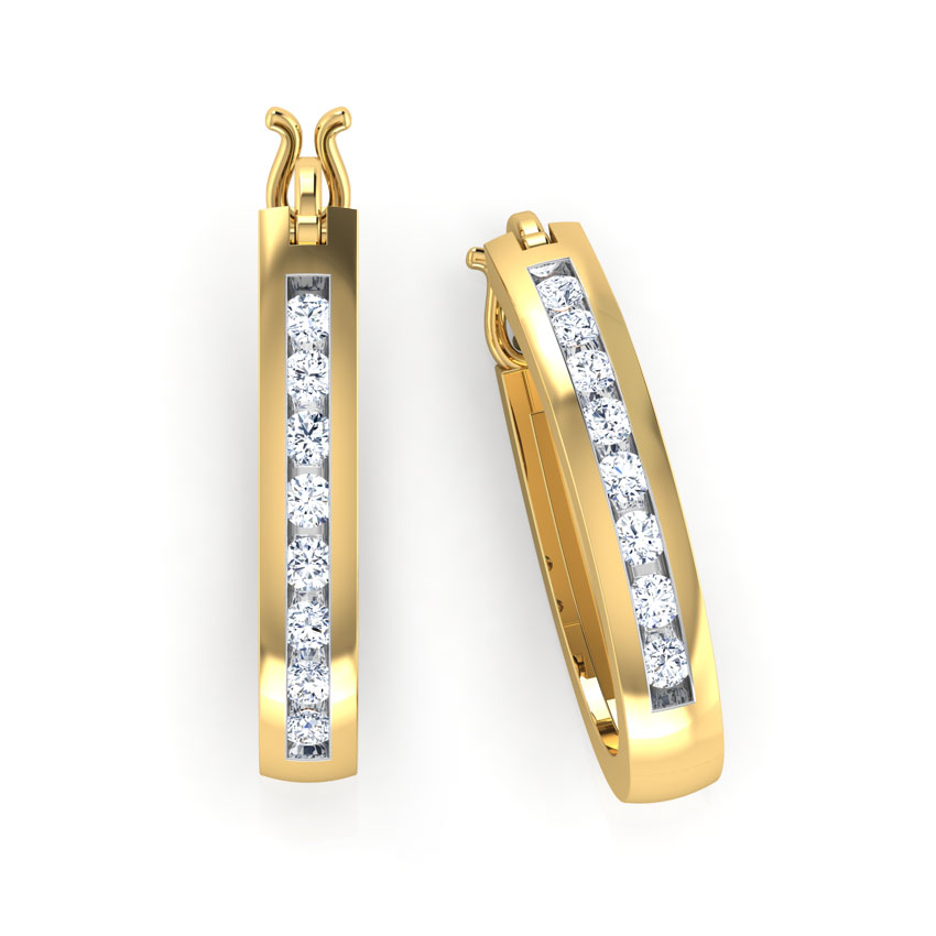 Wendy Diamond Hoop Earrings