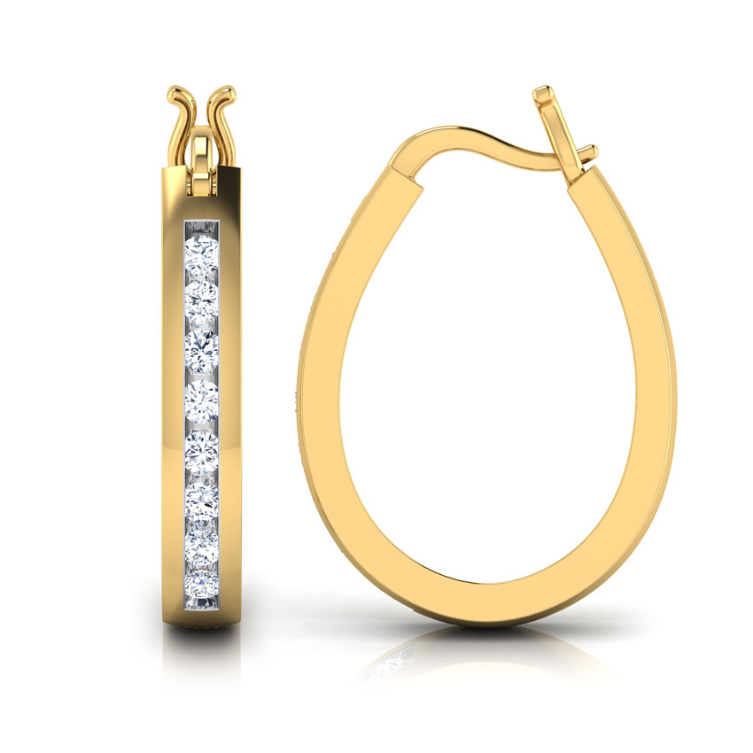 Wendy Diamond Hoop Earrings