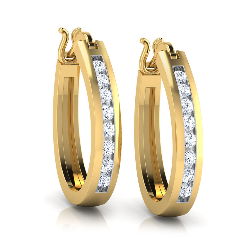 Wendy Diamond Hoop Earrings