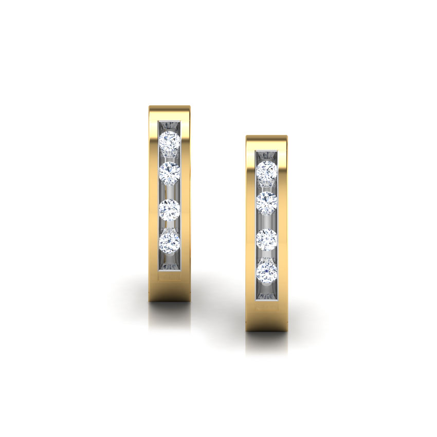 Tanika Diamond Hoop Earrings