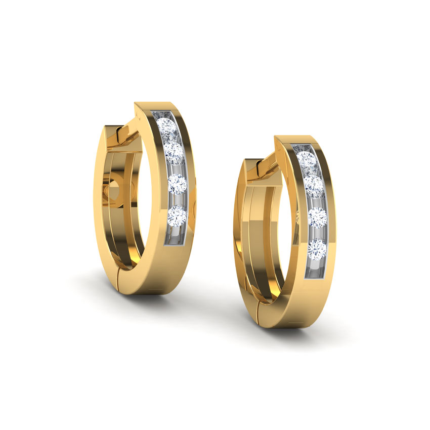 Tanika Diamond Hoop Earrings