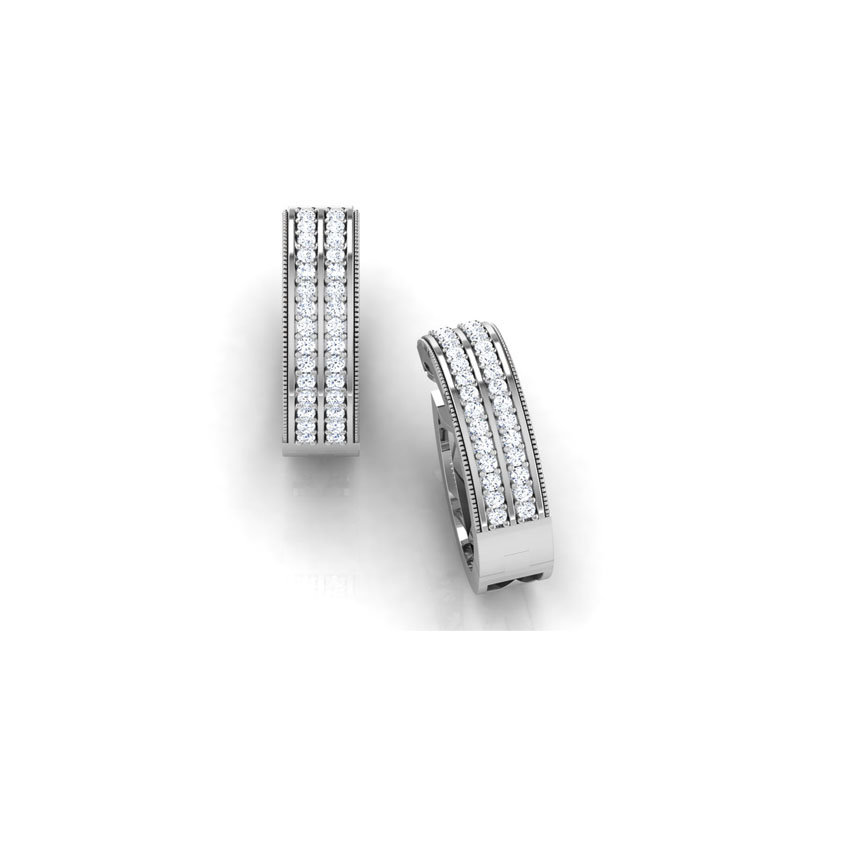 Britt Diamond Hoop Earrings