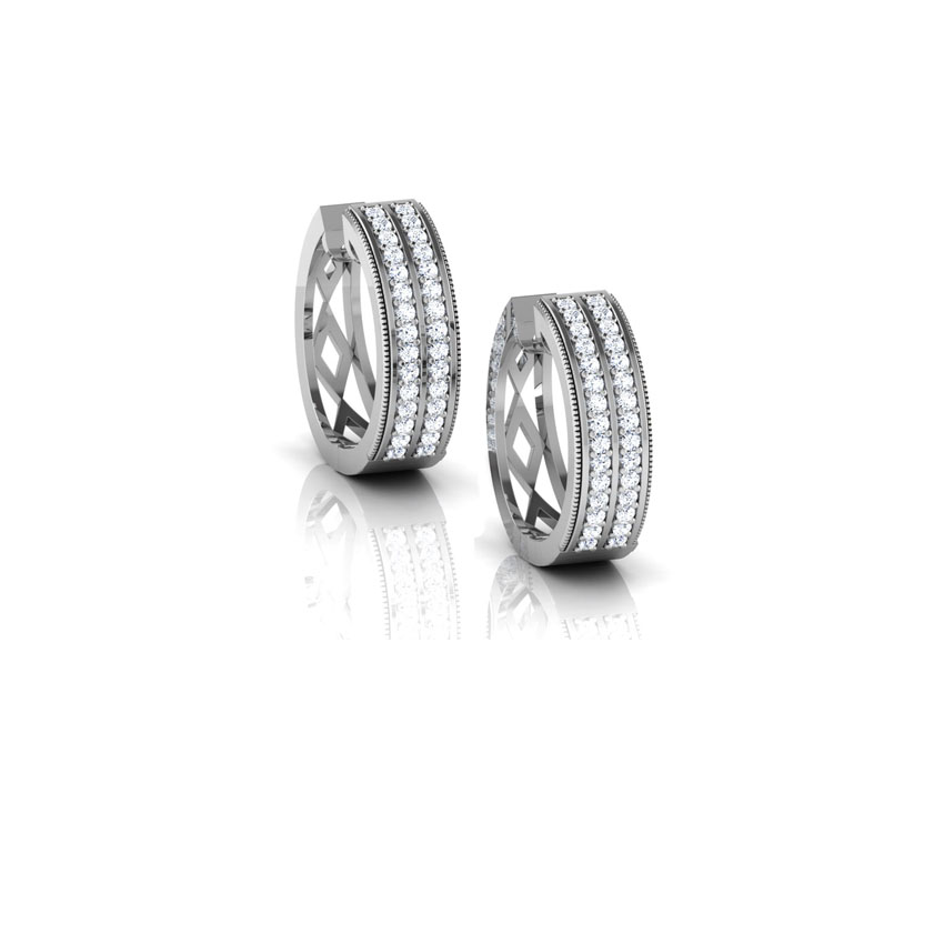 Britt Diamond Hoop Earrings