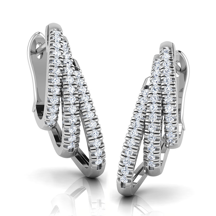 Triple Curve Hoop Earrings