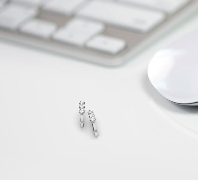 Harmony Diamond Hoop Earrings