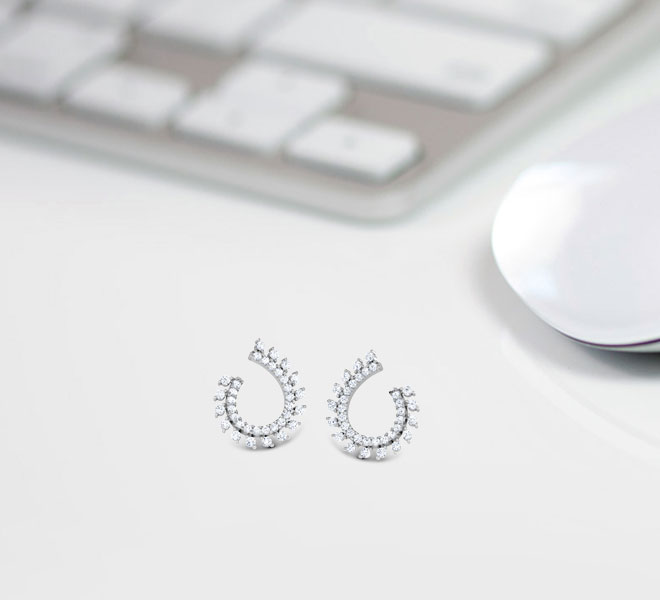 Radiant Diamond Hoop Earrings Radiant Diamond Hoop Earrings