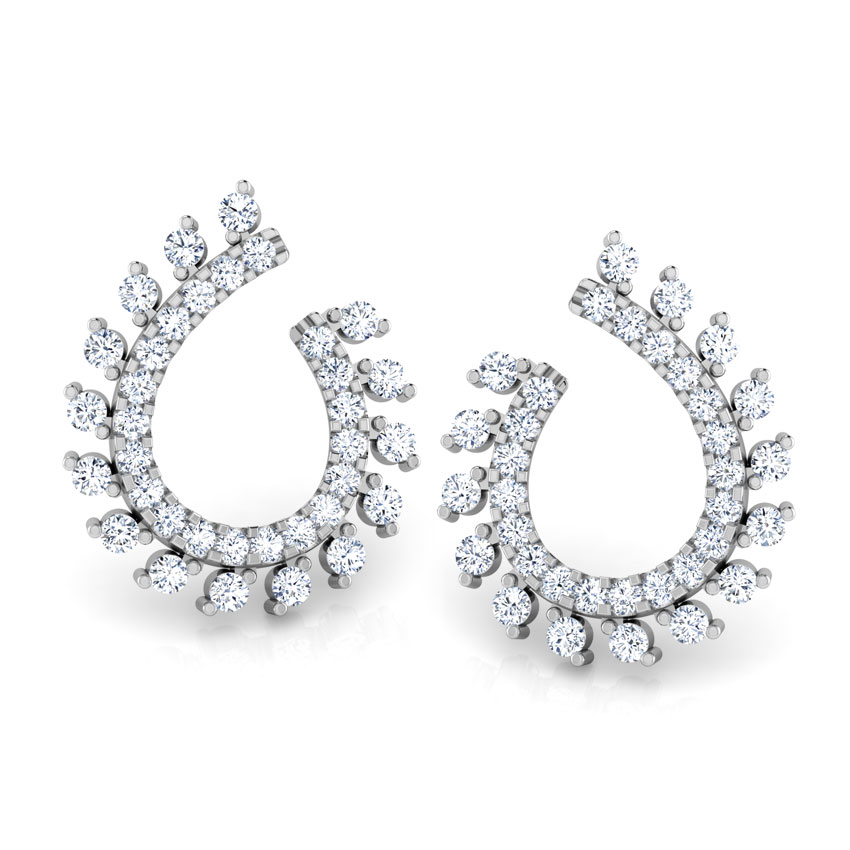 Radiant Diamond Hoop Earrings Radiant Diamond Hoop Earrings