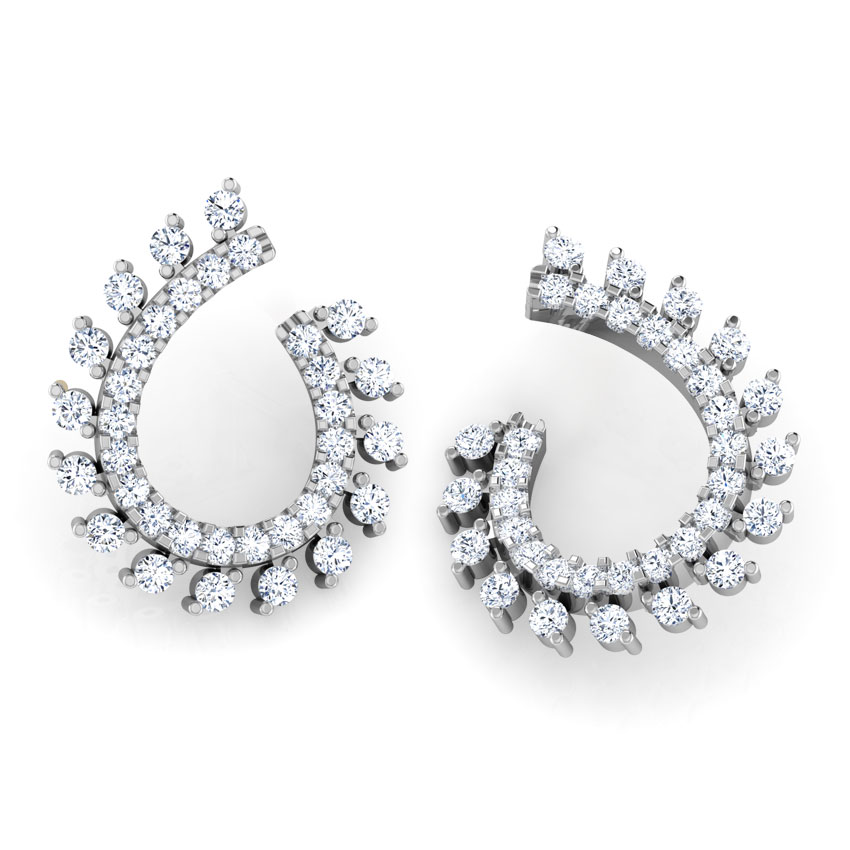 Radiant Diamond Hoop Earrings Radiant Diamond Hoop Earrings