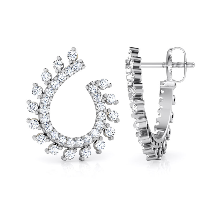 Radiant Diamond Hoop Earrings Radiant Diamond Hoop Earrings
