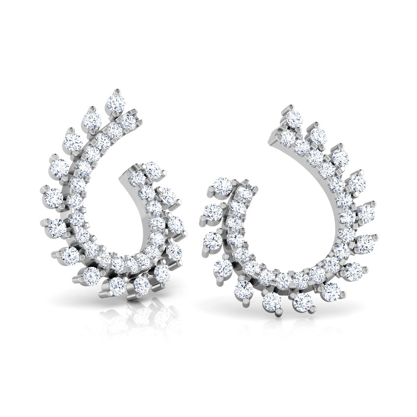 Radiant Diamond Hoop Earrings Radiant Diamond Hoop Earrings