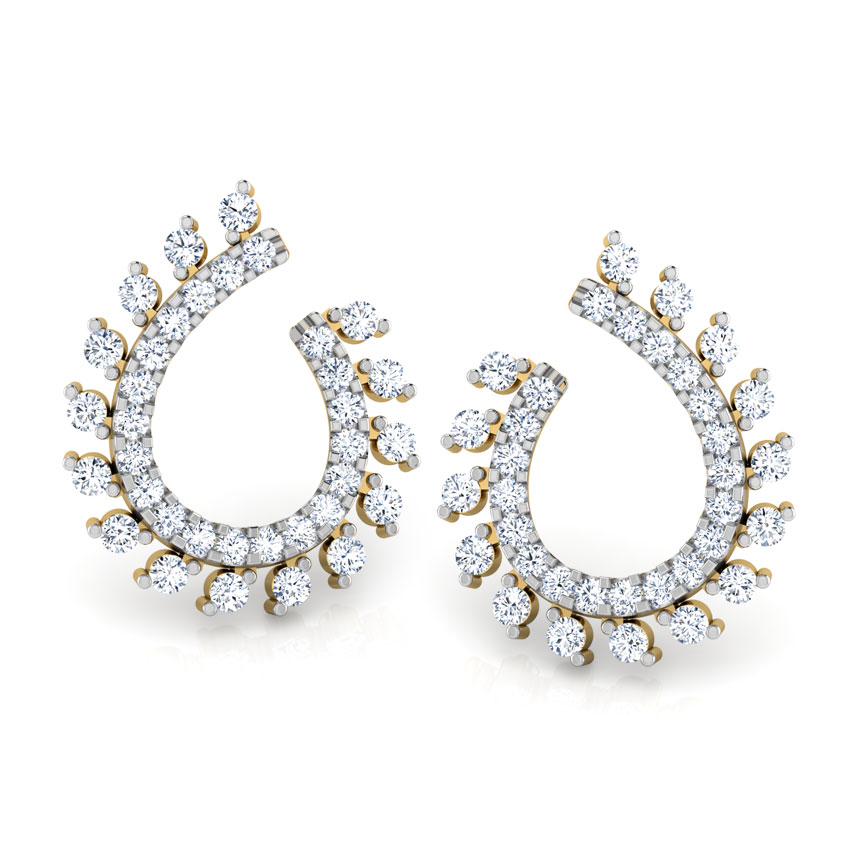 Radiant Diamond Hoop Earrings