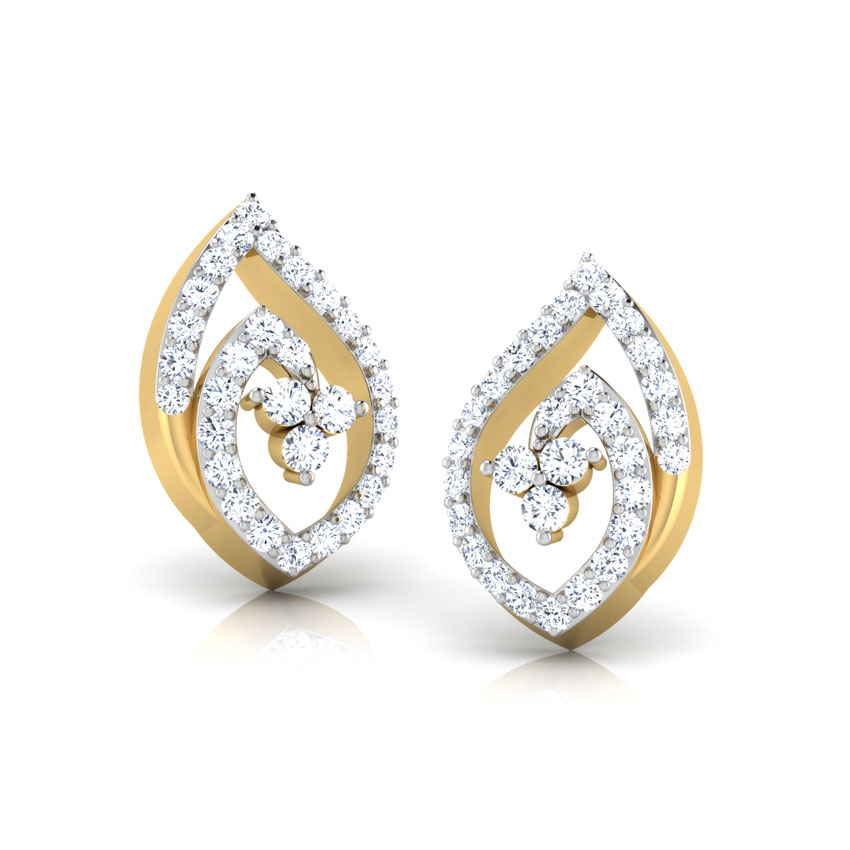 Feuille Diamond Stud Earrings Feuille Diamond Stud Earrings