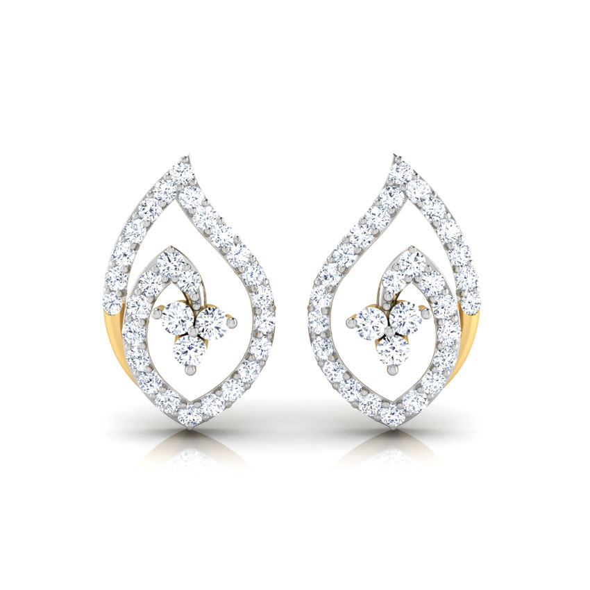 Feuille Diamond Stud Earrings Feuille Diamond Stud Earrings