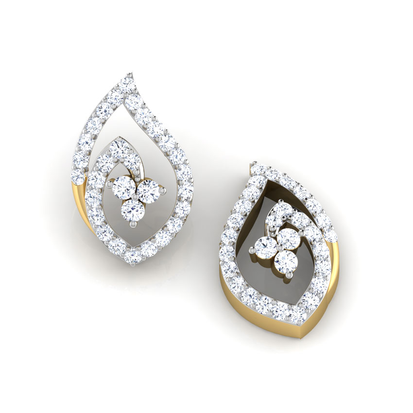 Feuille Diamond Stud Earrings Feuille Diamond Stud Earrings