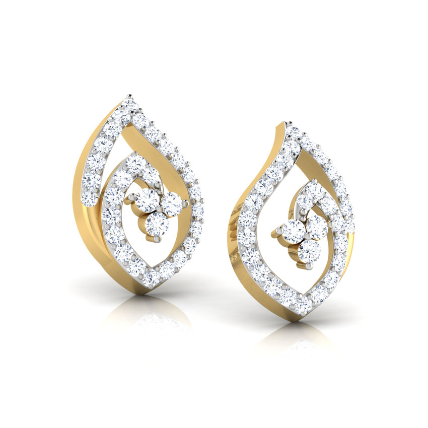 Feuille Diamond Stud Earrings Feuille Diamond Stud Earrings