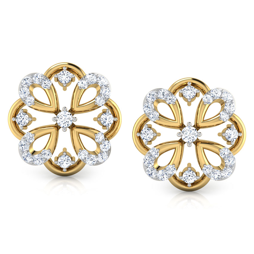 Rangoli Diamond Stud Earrings