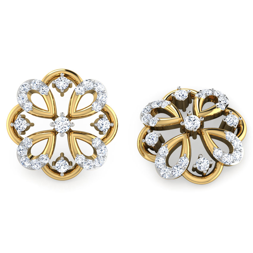Rangoli Diamond Stud Earrings